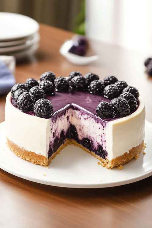 Presentation Blueberry Cheesecake Recipe