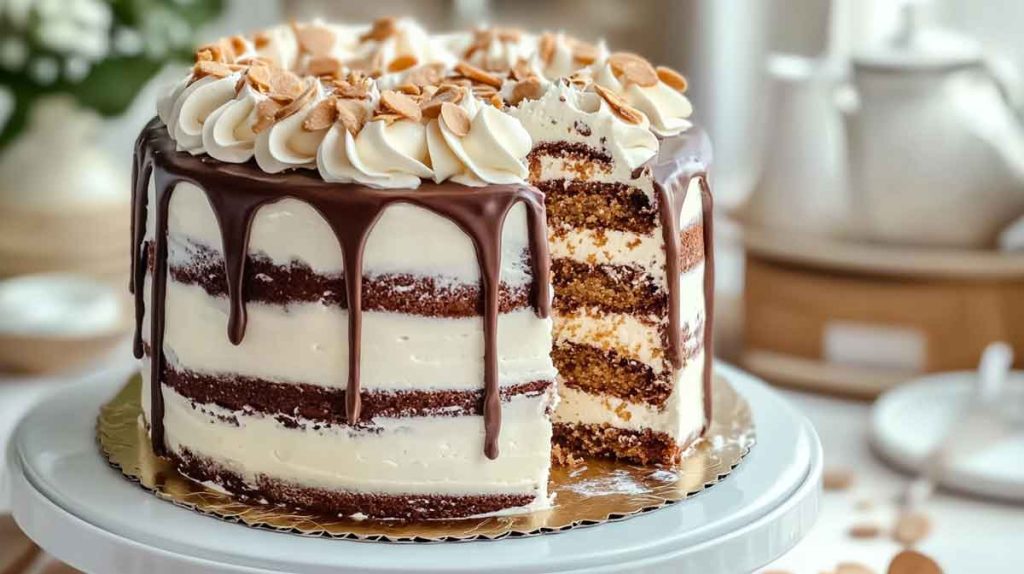 almond joy layer cake Chocolate Coconut