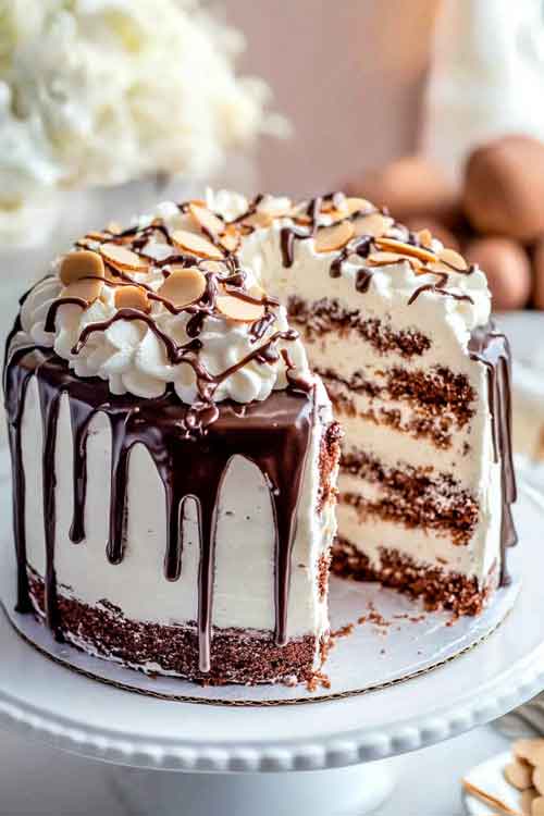almond joy layer cake recipe
