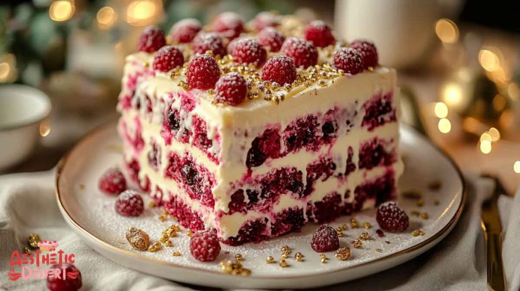 white chocolate raspberry dream cake