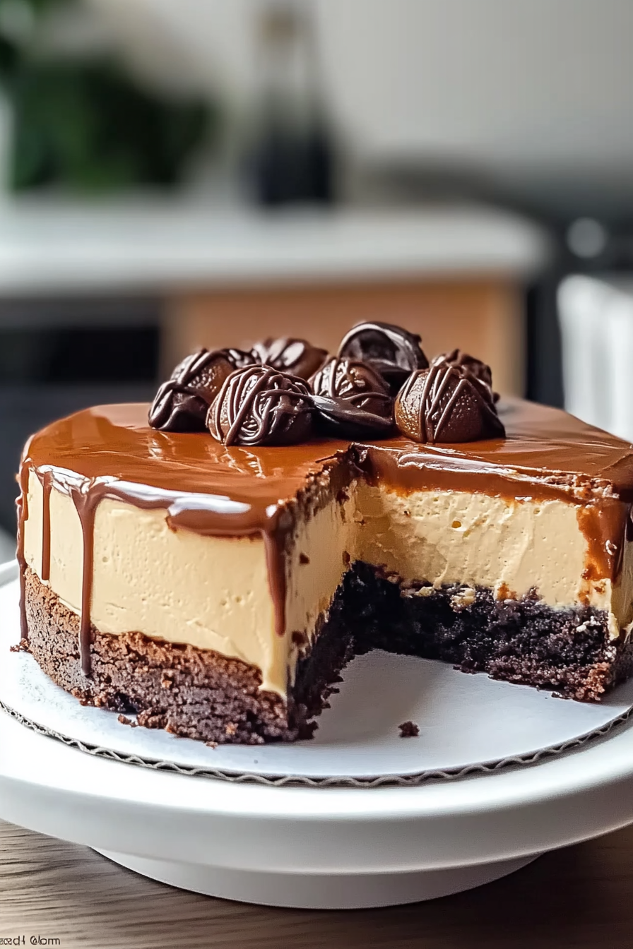Caramel Brownie Cheesecake