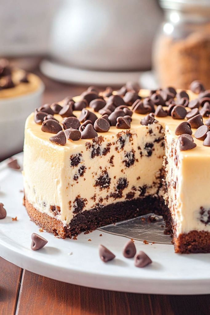 Chocolate Chip Cheesecake Cake