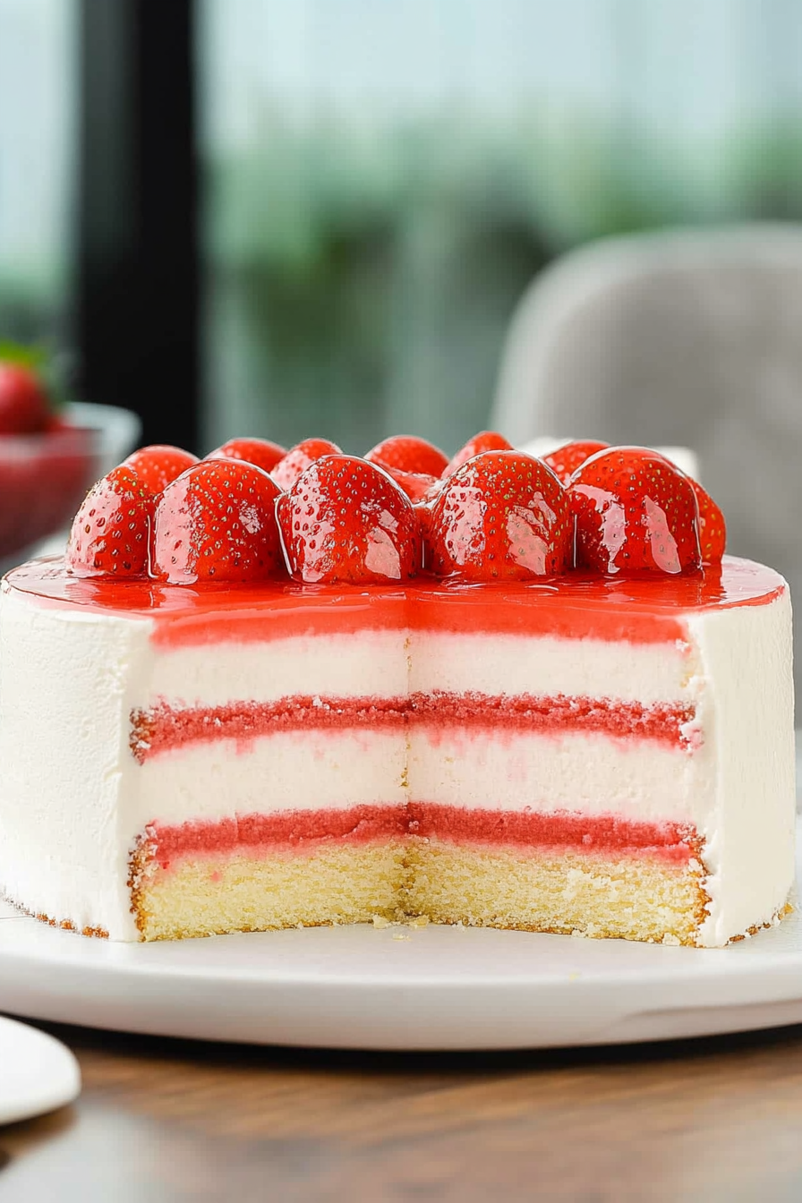 Strawberry Mousse Cake