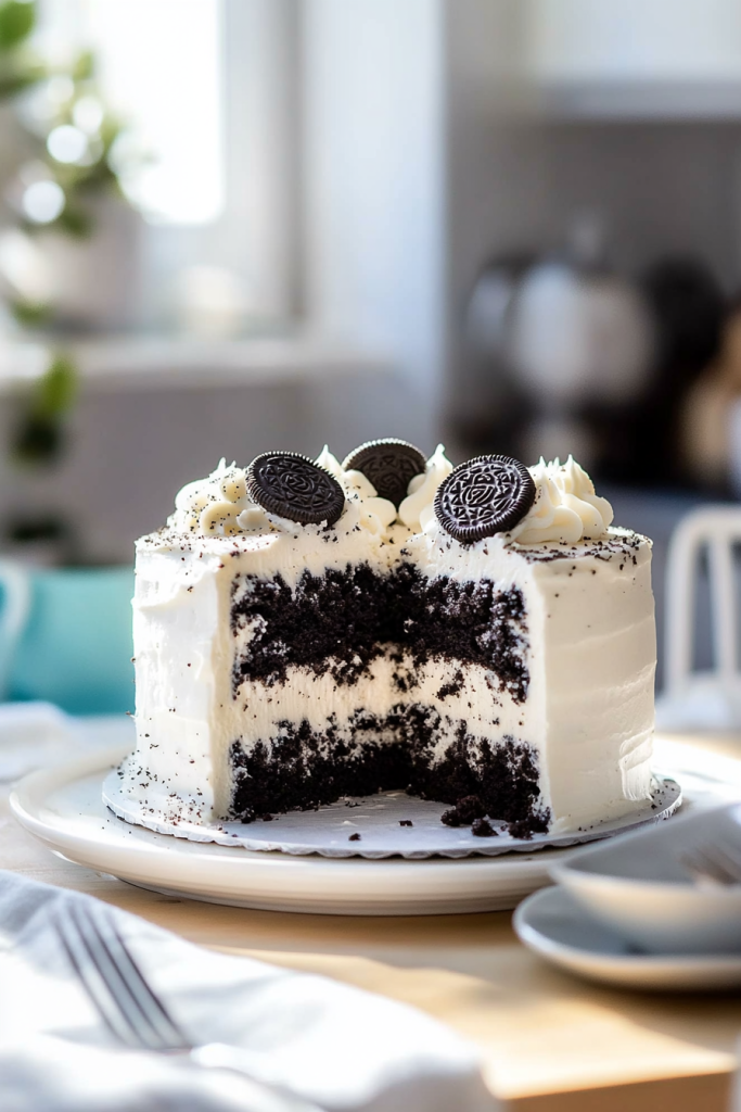 Oreo Cookies and Cream Cake