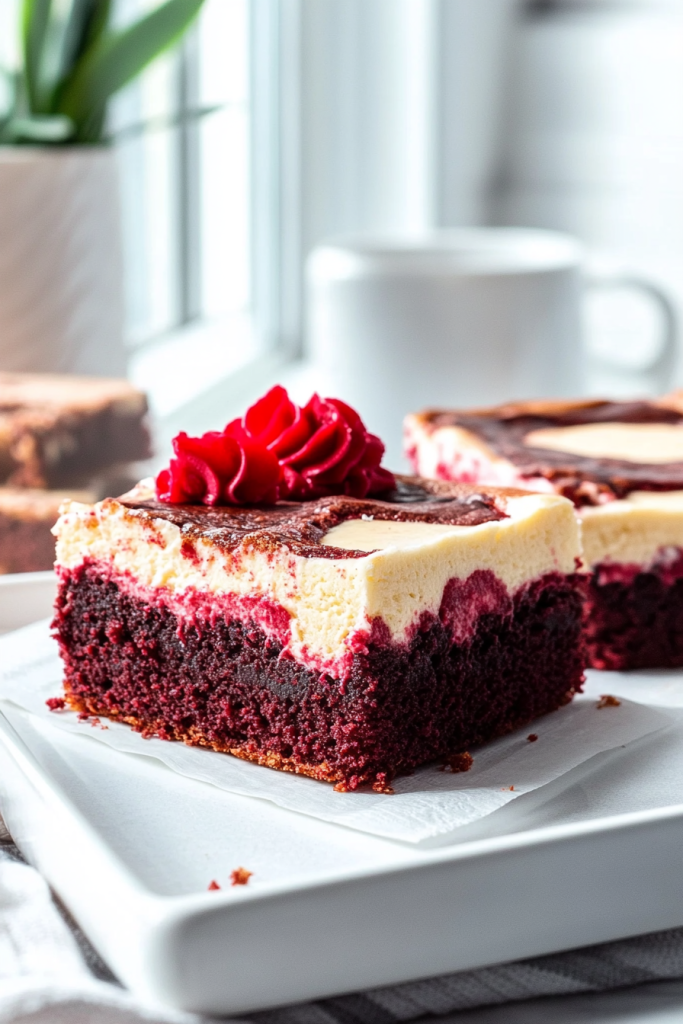Red Velvet Cheesecake Brownies
