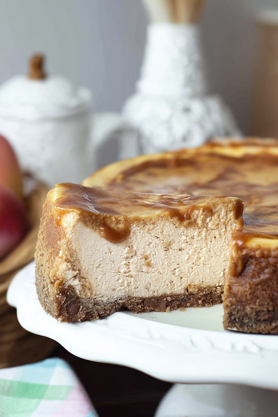 Apple butter cheesecake