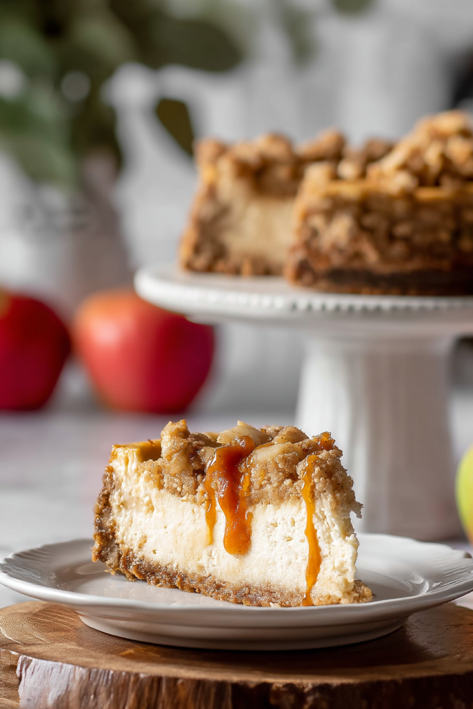 Apple crumble cheesecake recipe