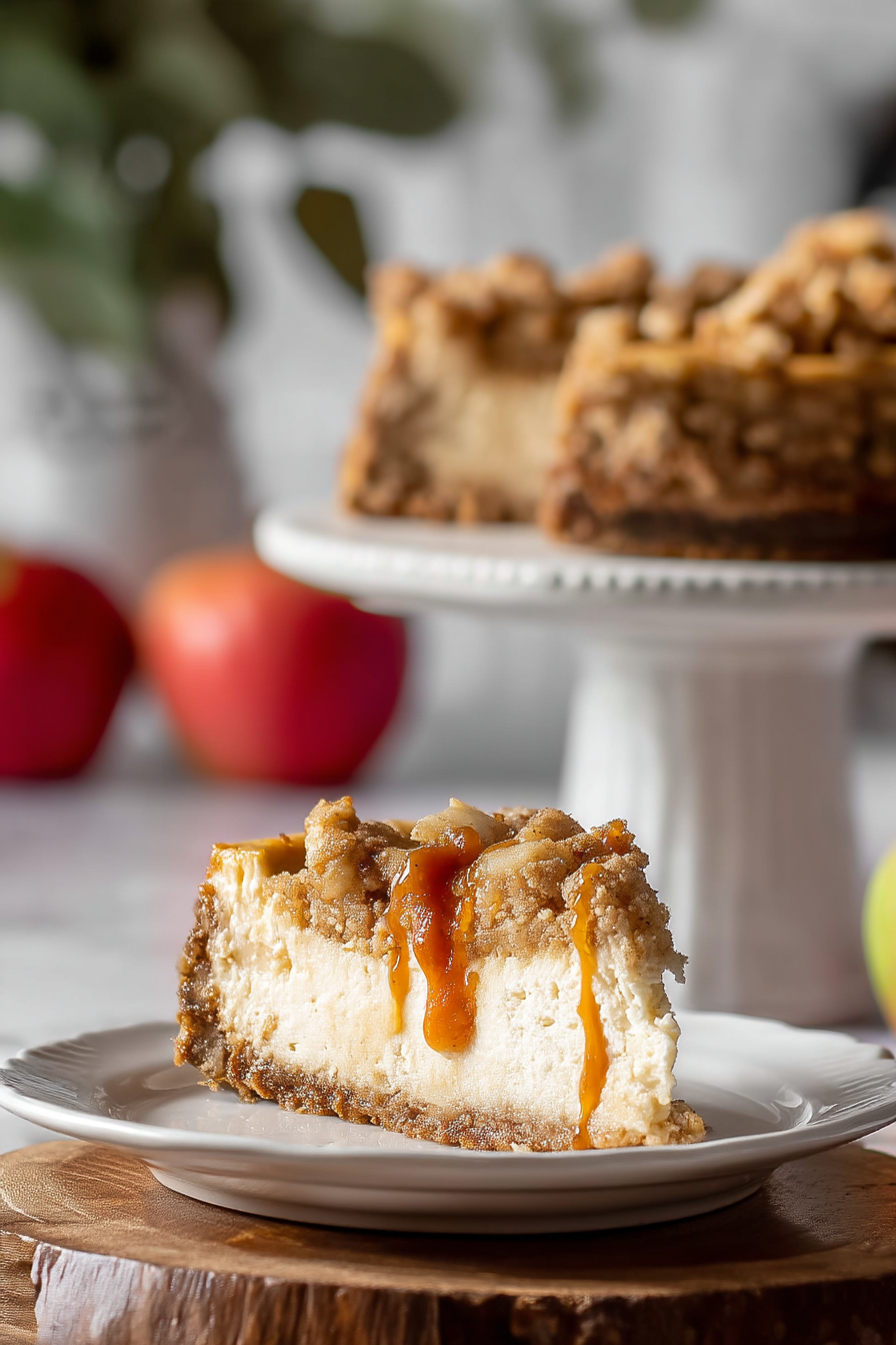 Apple crumble cheesecake recipe