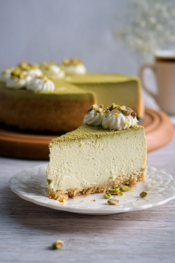 Baked Pistachio Cheesecake Recipe