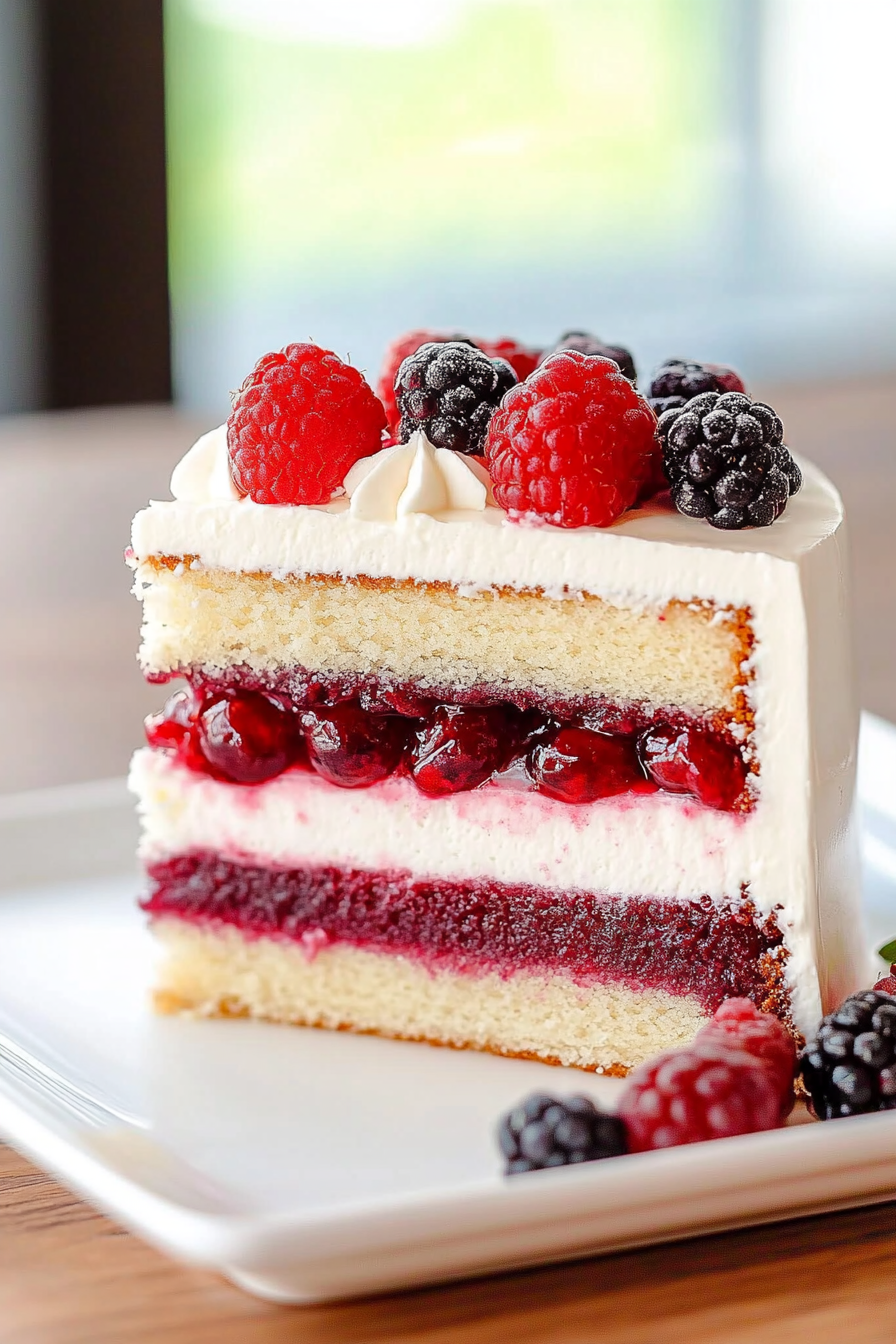 Berry Mascarpone Layer Cake