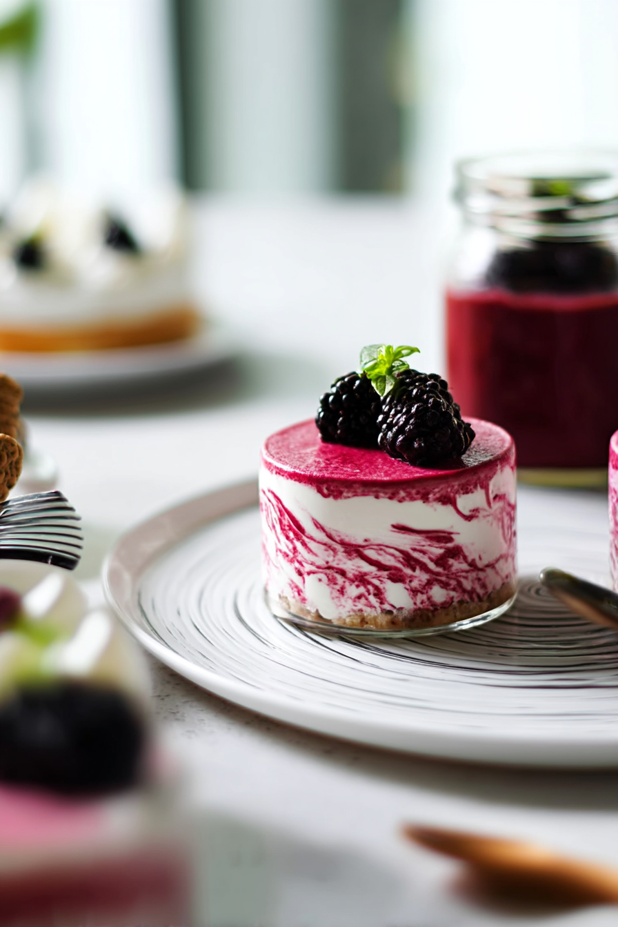 Blackberry mousse