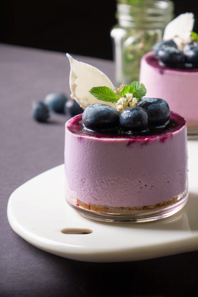 Blueberry mousse