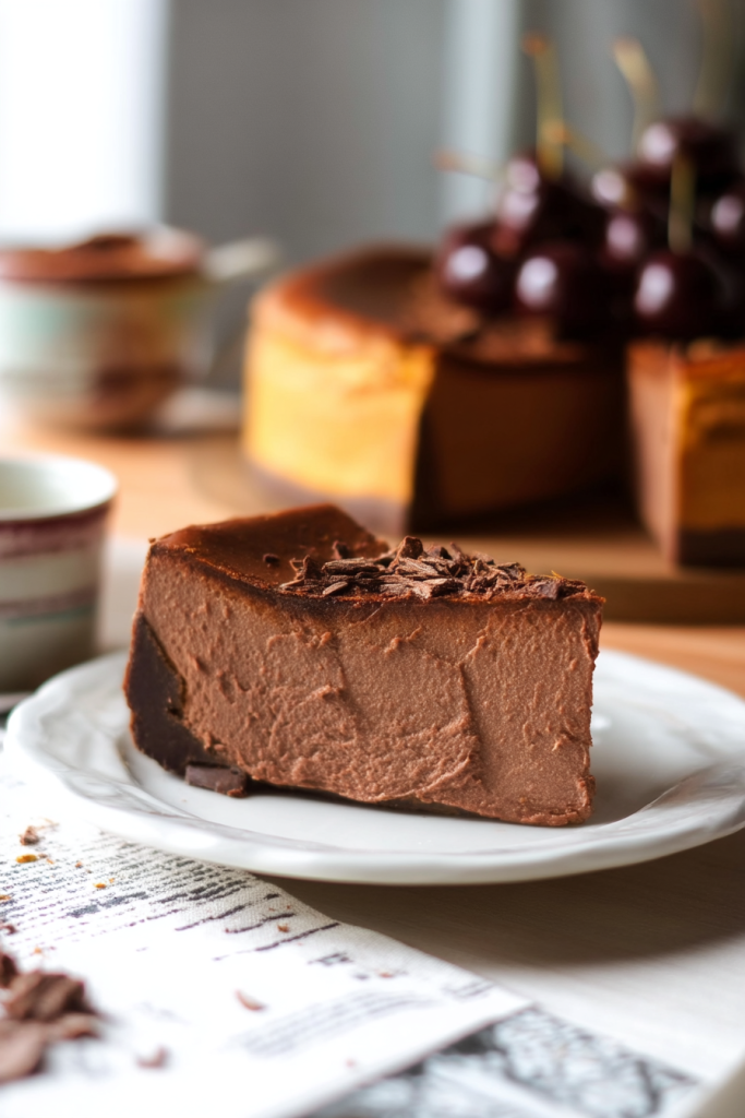 Burnt Chocolate Basque Cheesecake Recipe