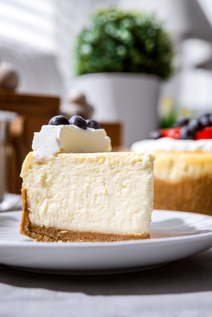Classic Cheesecake with Tangy Sour Cream Layer