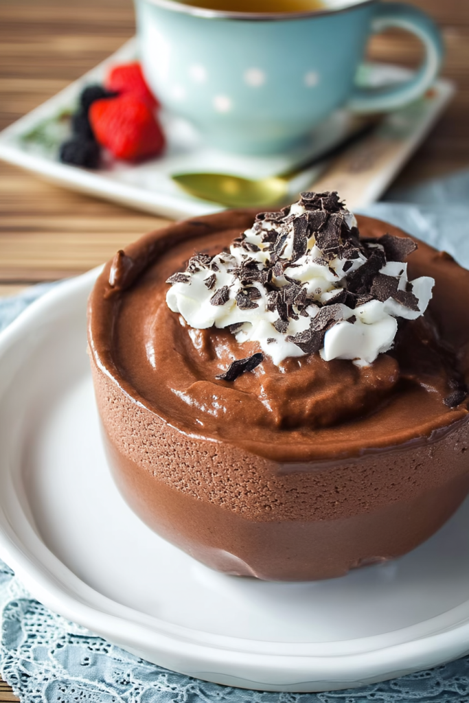 Classic Homemade Chocolate Mousse Dessert
