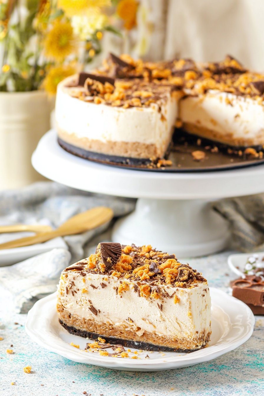 Butterfinger cheesecake