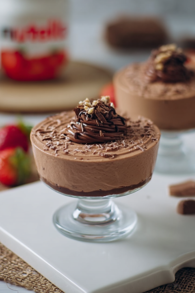 Creamy Chocolate Hazelnut Mousse Dessert