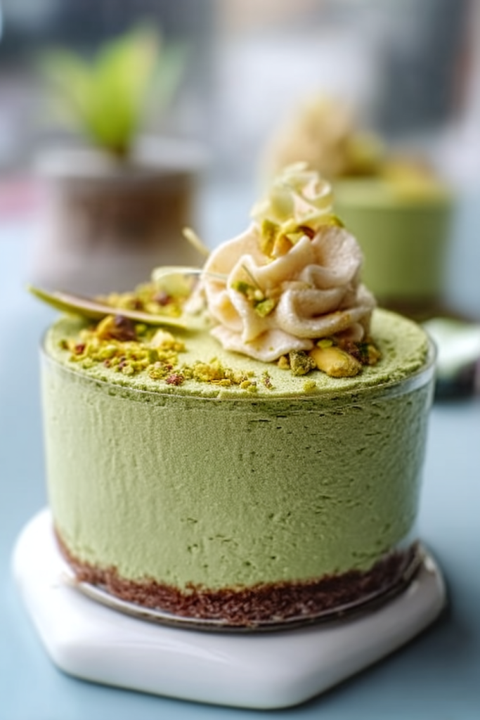 Creamy Pistachio Mousse Dessert Recipe