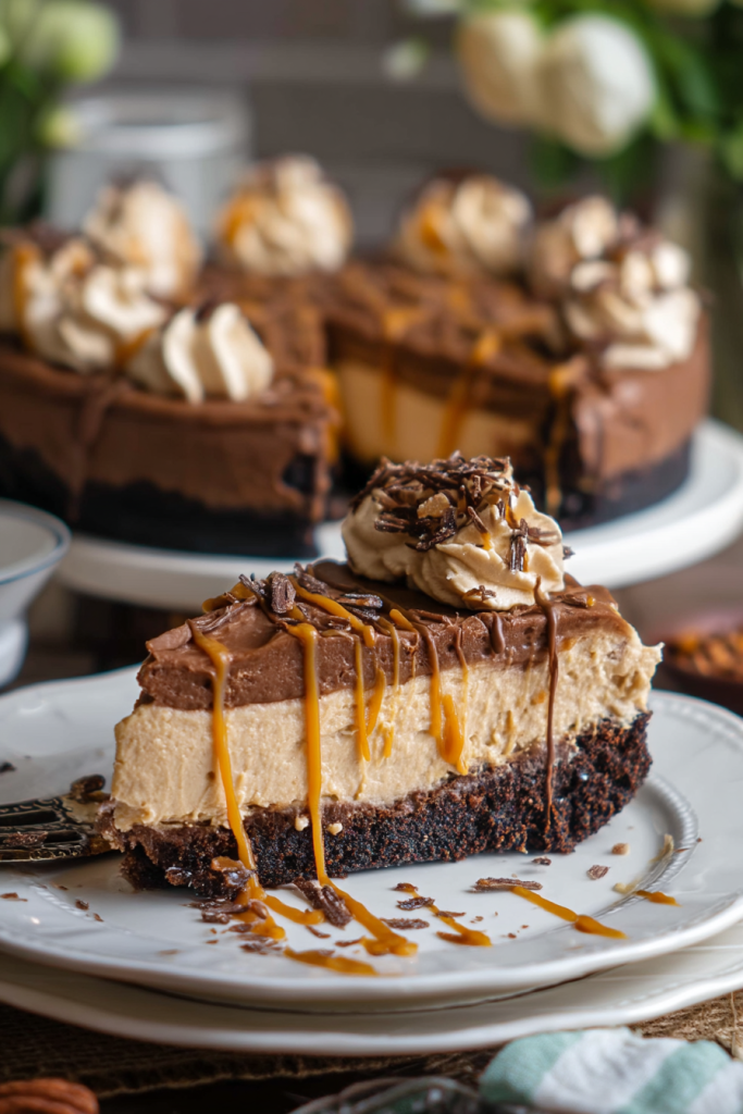Decadent Chocolate and Caramel Cream Cheese Dessert