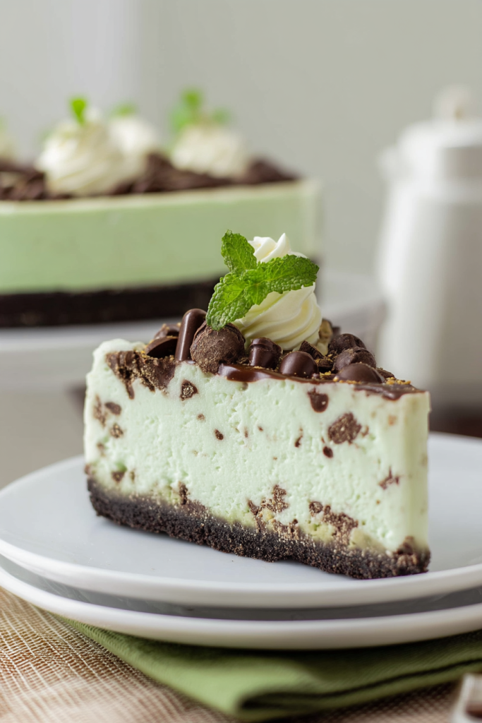 Decadent Mint Chocolate Cheesecake