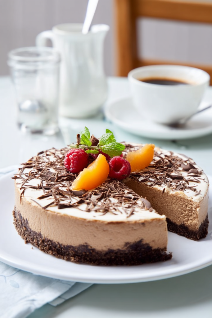 Decadent Schoko Cheesecake with Chocolate Ganache