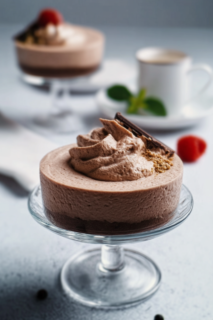 Decadent Toblerone Mousse with Whipped Cream