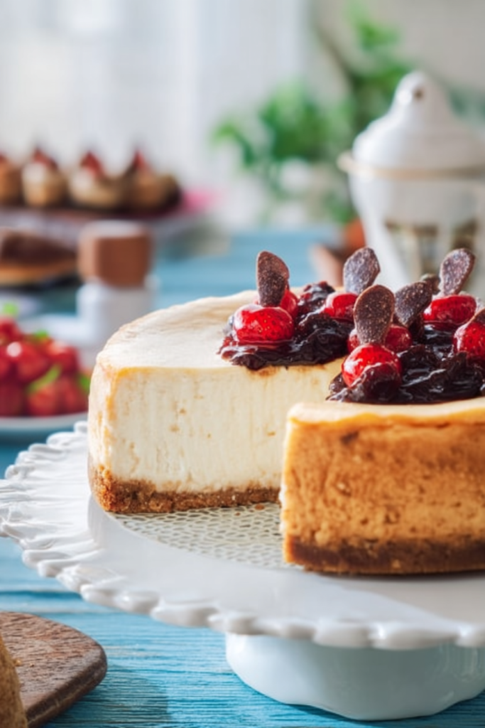 Dense cheesecake