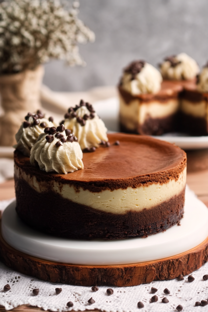 Fudgy Brownie Bottom Cheesecake