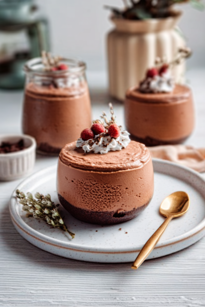Healthy Chocolate Mousse with Aquafaba