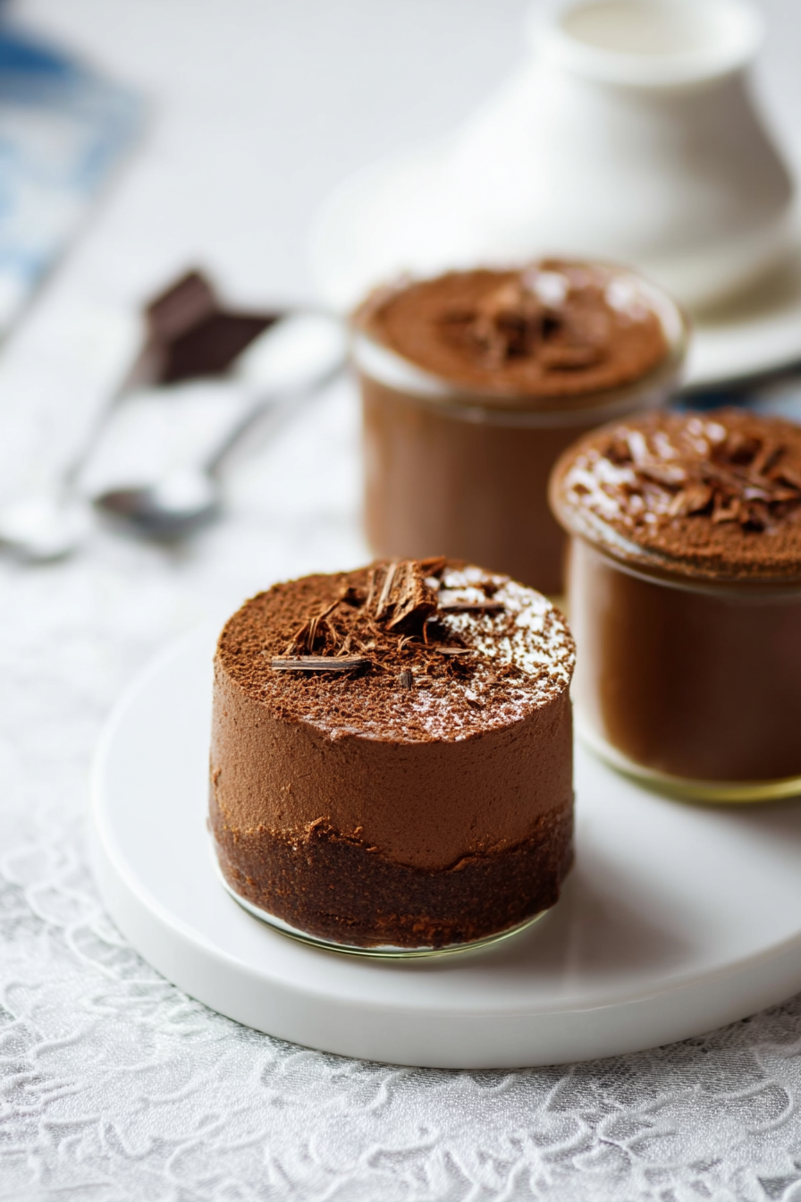 Healthy chocolate mousse