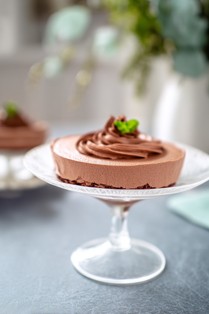 High Protein Chocolate Mousse with Greek Yogurt
