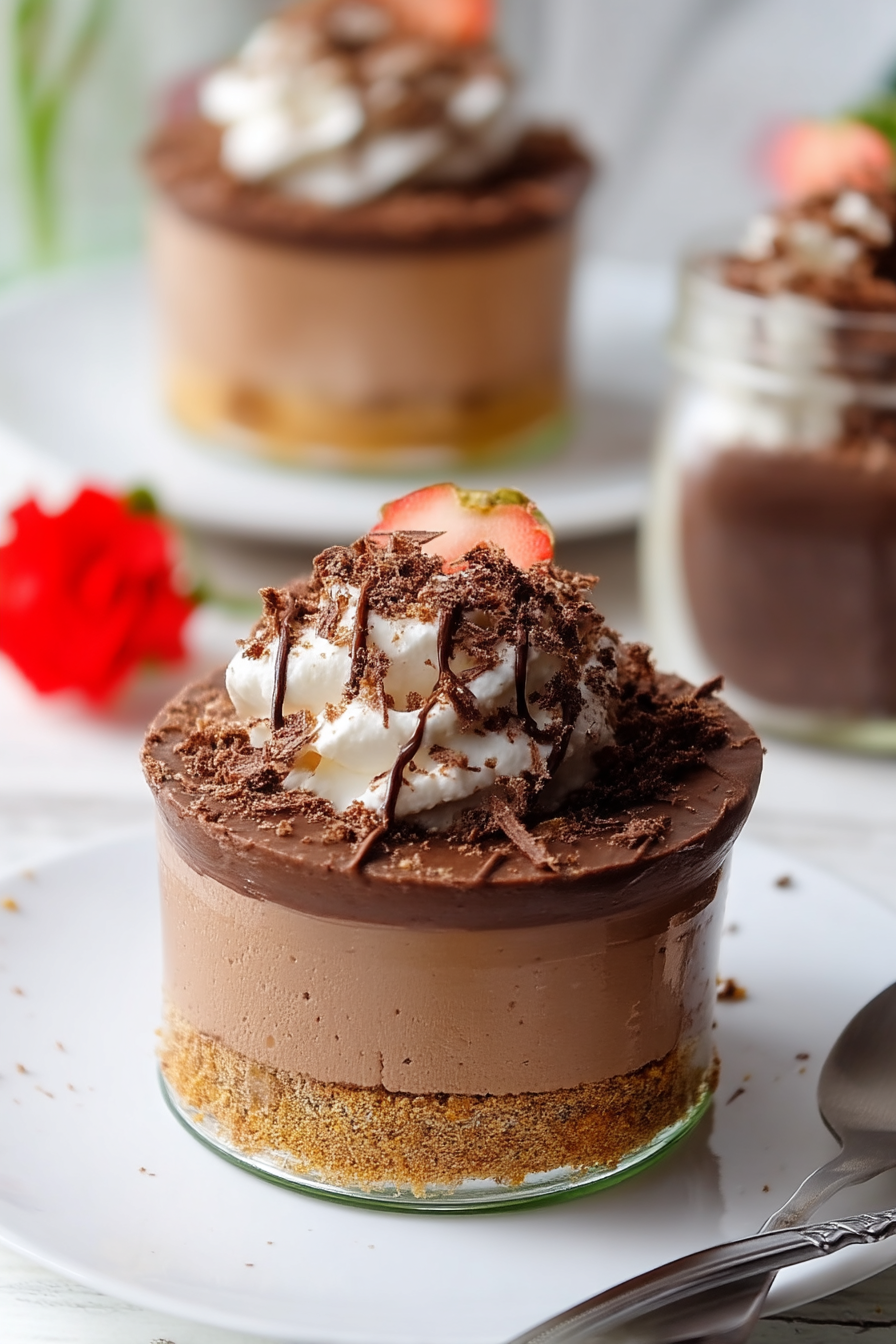High protein chocolate mousse