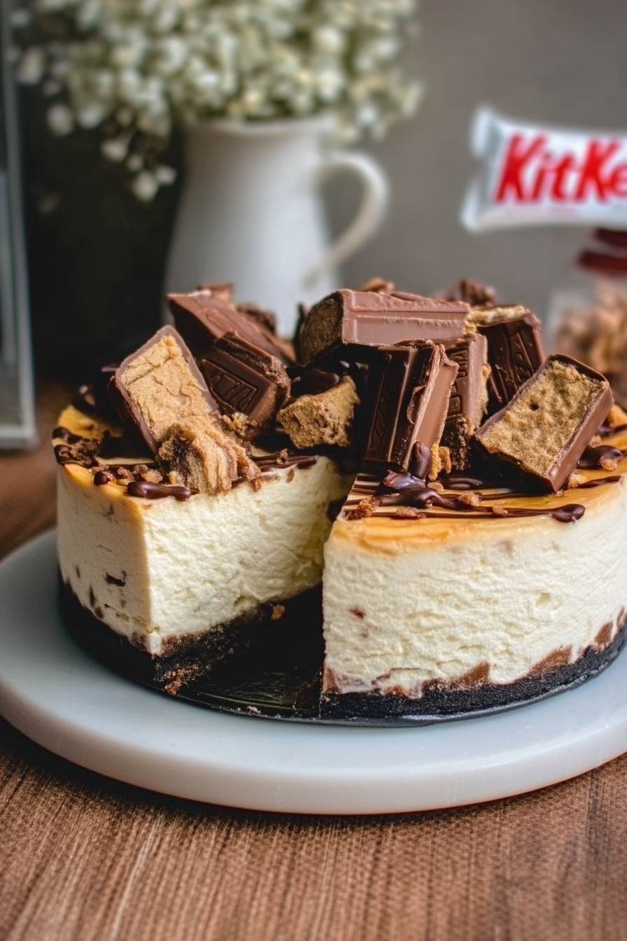 Kit kat cheesecake