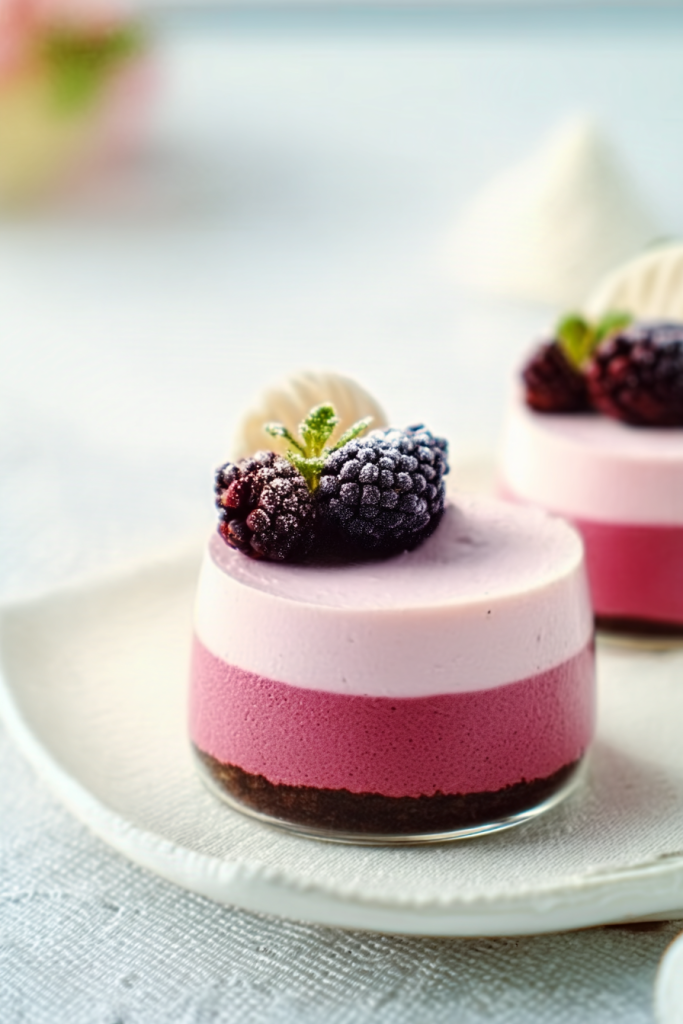 Light and Airy Blackberry Mousse Dessert