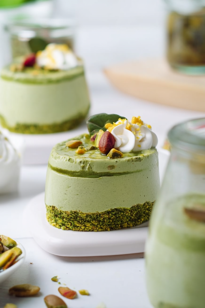 Light and Fluffy Pistachio Mousse Cups
