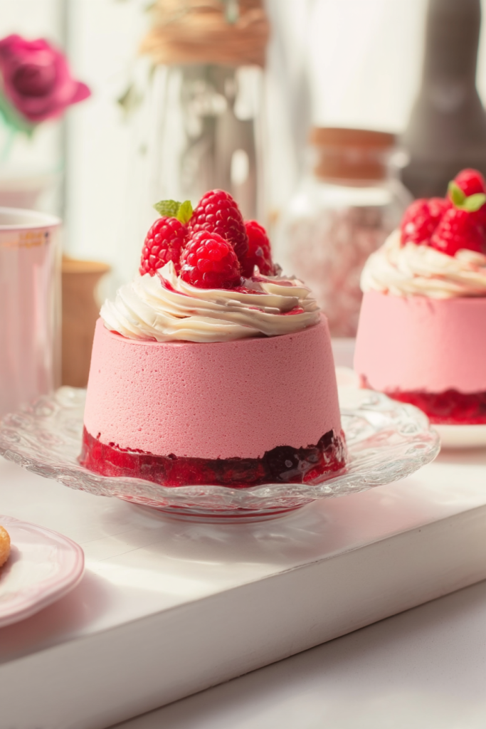 Light and Fluffy Raspberry Mousse Cups