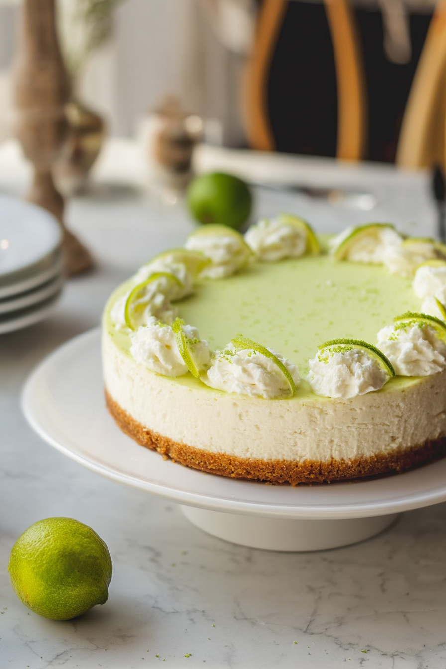 Lime cheesecake