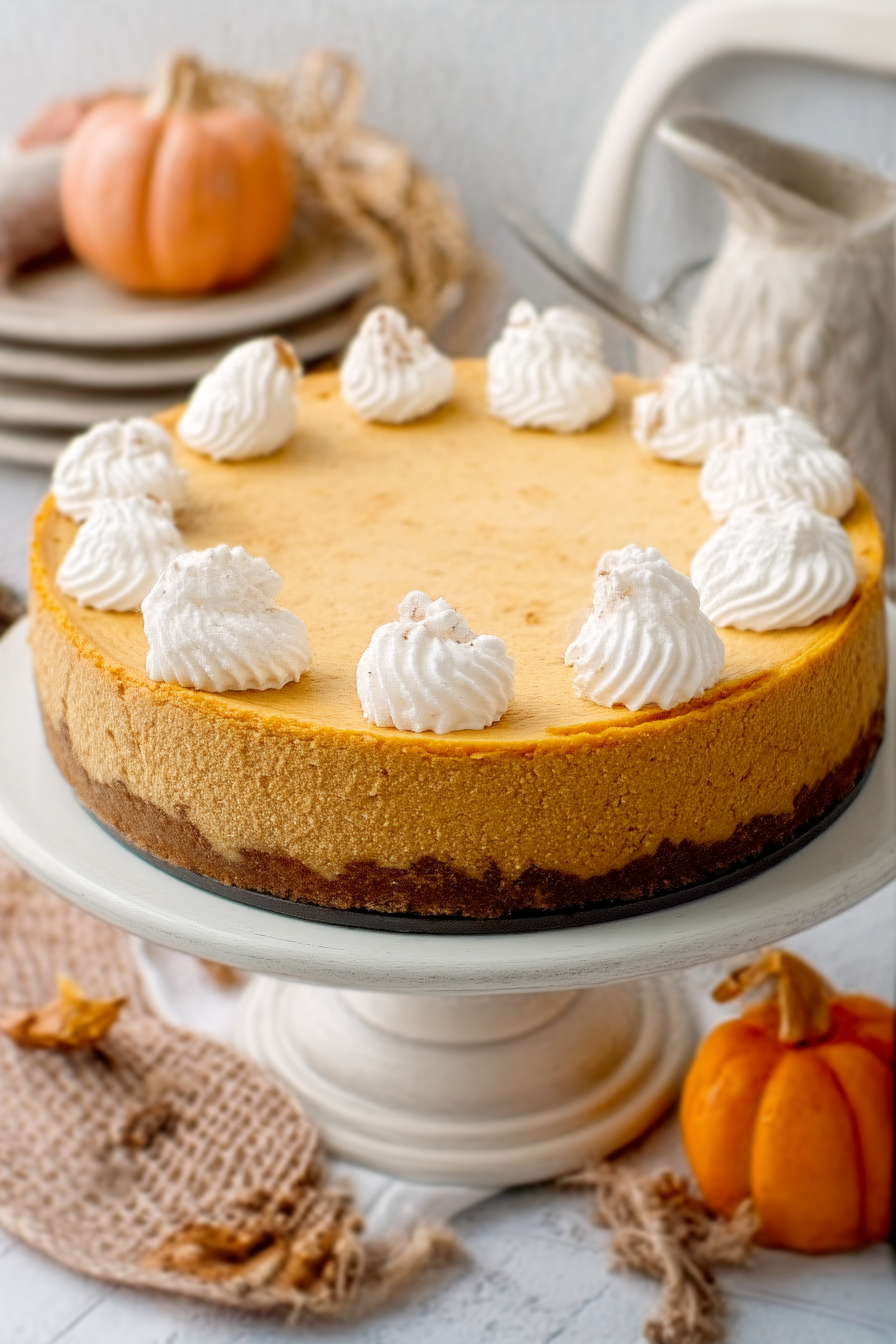 Low carb pumpkin cheesecake