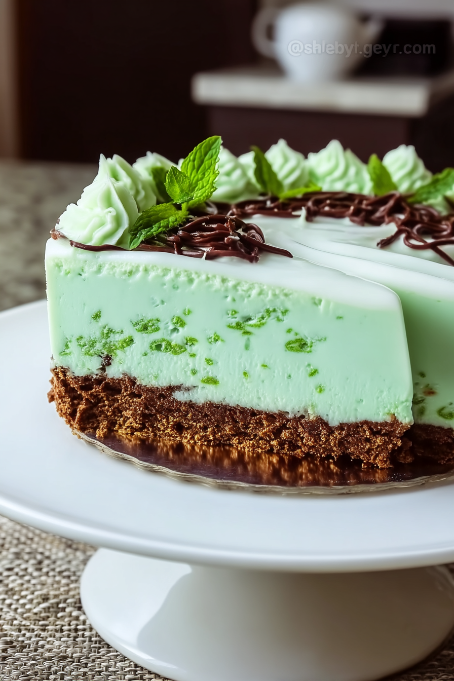 Mint cheesecake