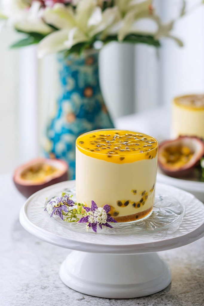 No-Bake Tropical Passion Fruit Mousse