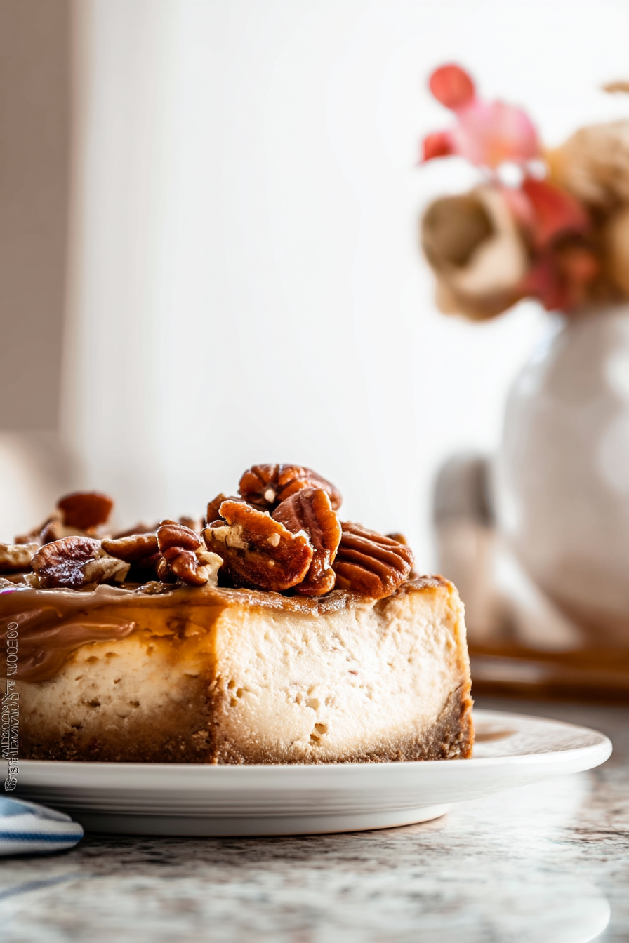 Pecan cheesecake