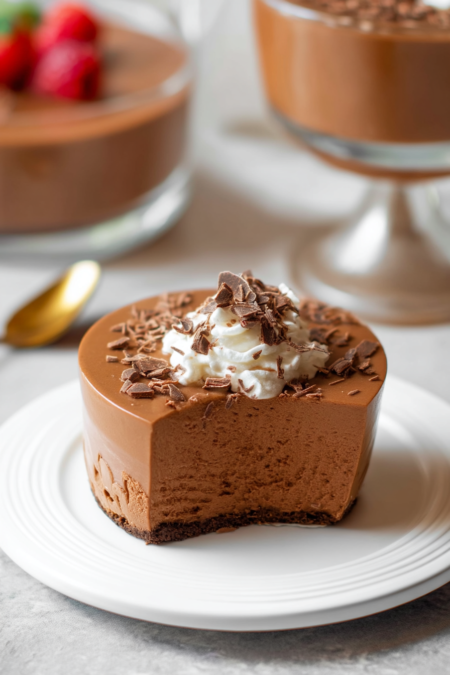 Silken tofu chocolate mousse