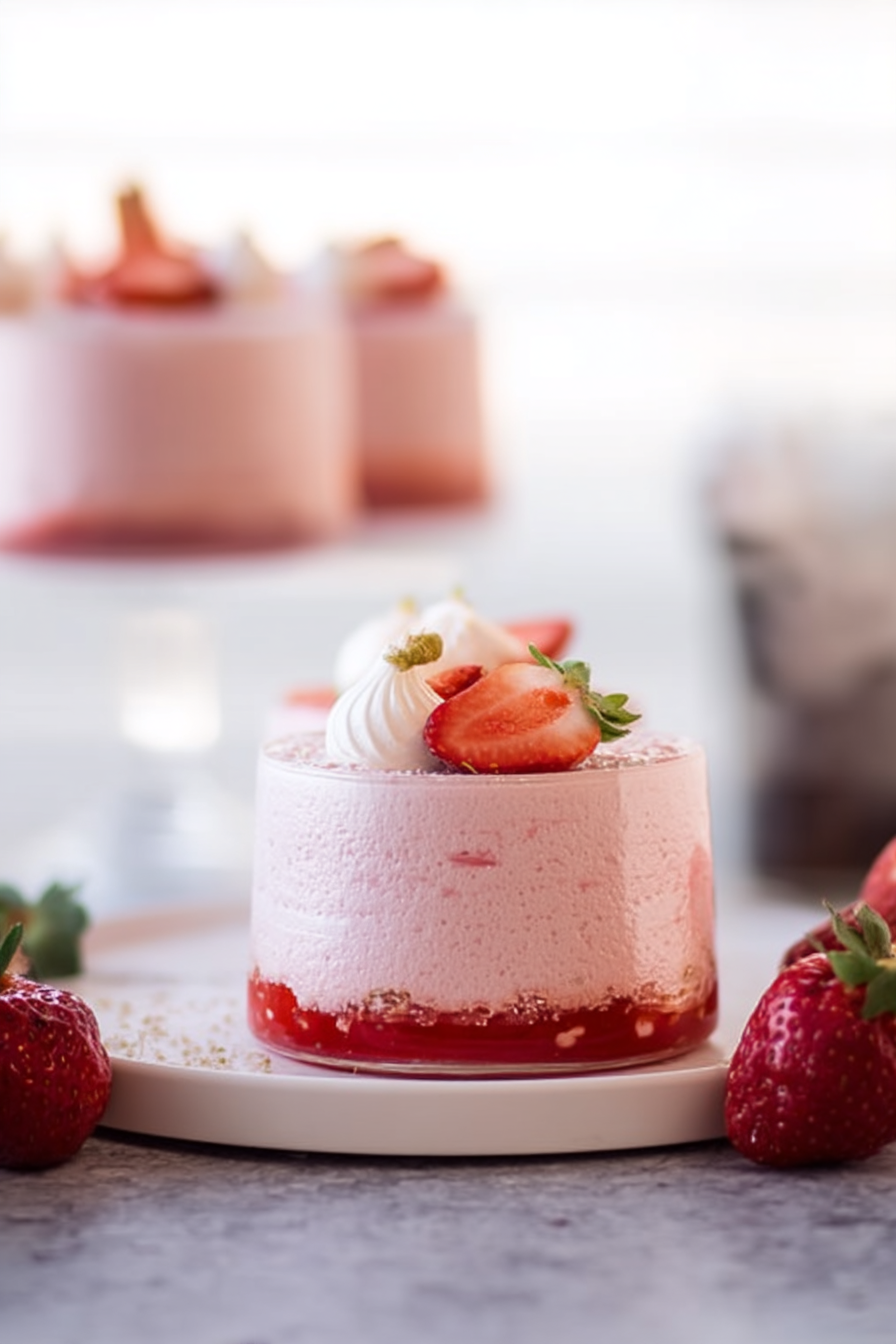 Strawberry mousse