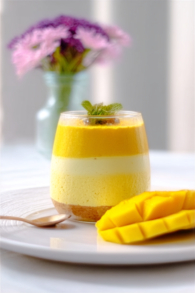 Tropical Mango Mousse Cups Recipe