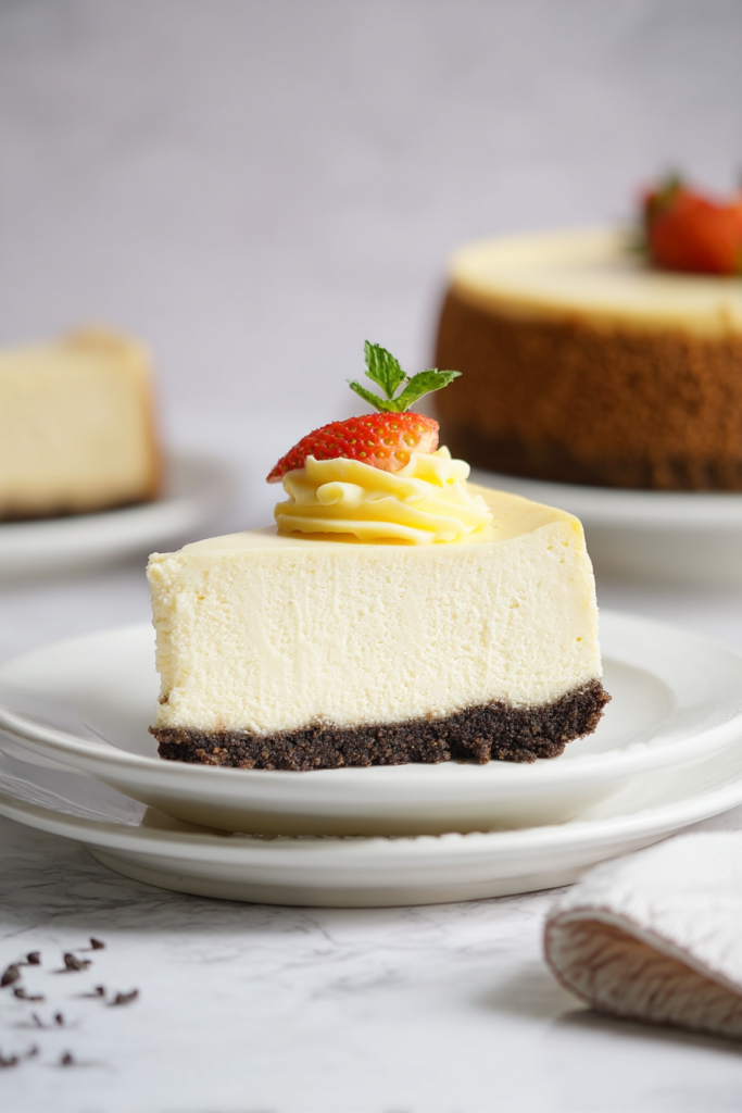 Classic Baked Vanilla Cheesecake