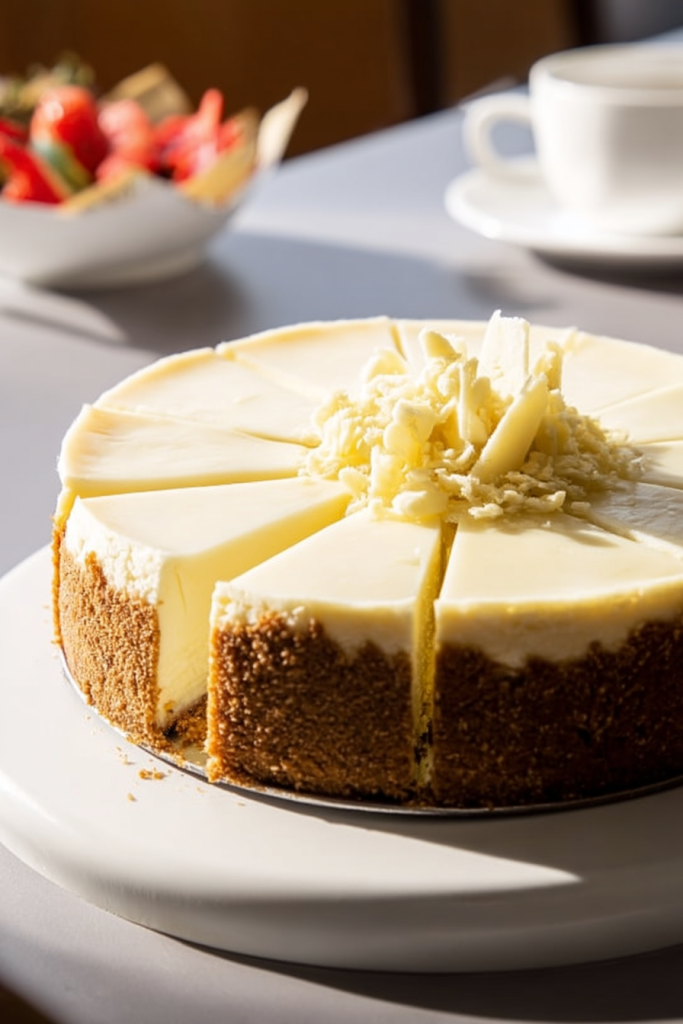 White chocolate cheesecake